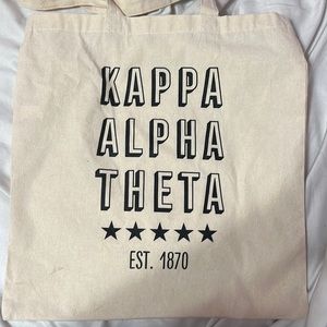 Kappa alpha theta tote bag